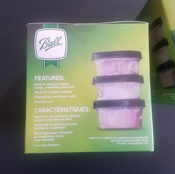 PAIR of Ball Plastic Freezer Jars - Picture 3 of 5